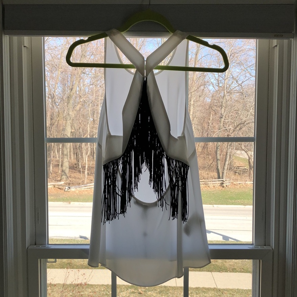 Backless Fringe Top - Picture 3 of 4